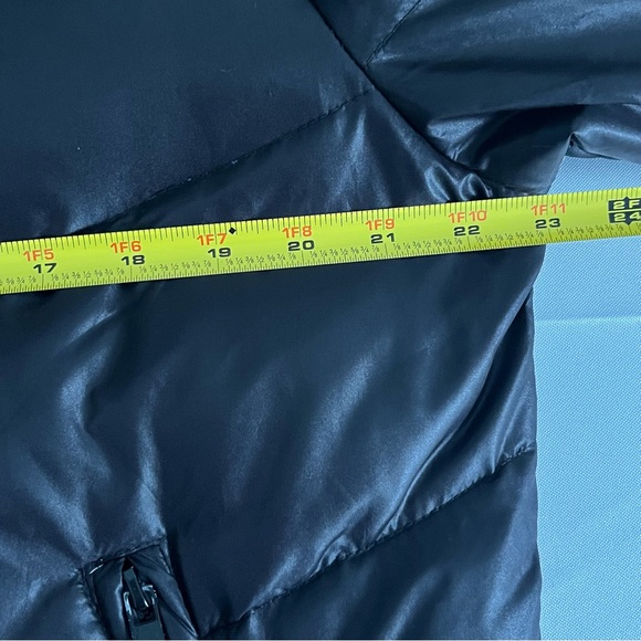 Avant Premier Homme Men’s Puffer Bomber Jacket Removable Hood Black Large - Picture 10 of 11